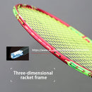 Full Carbon Fiber Lightest 10U 52g Badminton Racket Strung Max Tension 30LBS Professional Rackets With Bags Strings Racquet