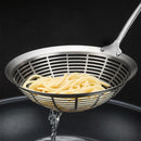 Kitchen Large Colander Stainless Steel Filter Spoon Skimmer Cooking Utensils Noodles Scoop Strainer Home Kitchenware with Hooks