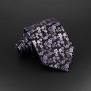 Fashion Polyester Necktie For Men Business Meeting Formal Striped Dot Floral 8cm Jacquard Tie Daily Wear Cravat Suit Accessories