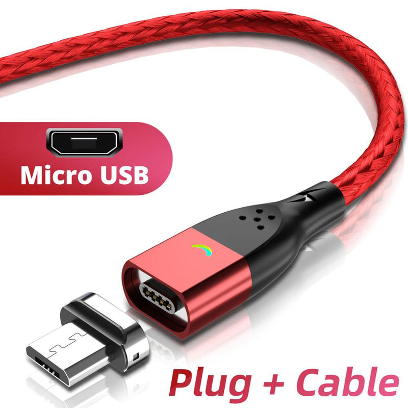 FONKEN Magnetic Charging Cable USB Type C Magnetic Phone Charger Cable For Iphone 12 Magnet Cable Micro USB Android Charge Cord