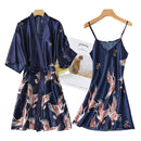 Fashion Women Mini Kimono Robe Lady Rayon Bath Gown Yukata Nightgown Sleepwear Sleepshirts Pijama Mujer Size M-XXL