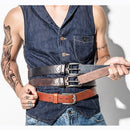 MEDYLA Men Belt Top Layer Leather Casual Belts Vintage Handmade Design Pin Buckle Genuine Leather Belts Male Waistband MD619