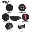 TINYAT Men Waist Bag Pack Purse Casual Large Phone Belt Bag Pouch Women's Canvas Travel Phone Bag Fanny Banana Bag Hip 4 Pockets