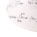 FOXMOTHER New Panama Black White Letter Mathematics Function Print Fisherman Fishing Caps Bucket Hats Gorros