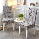 Square lattice printed stretch chair cover for dining room office banquet chair protector elastic material armchair cover