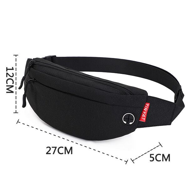 TINYAT Men Waist Bag Pack Purse Casual Large Phone Belt Bag Pouch Women's Canvas Travel Phone Bag Fanny Banana Bag Hip 4 Pockets