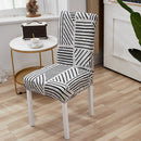 Square lattice printed stretch chair cover for dining room office banquet chair protector elastic material armchair cover