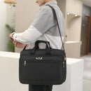 AOTTLA Handbag For Male 17.5 Inch Big Capacity Laptop Bag Nylon Good Quality Men Shoulder Bag Classic Pure Color Men's Briefcase