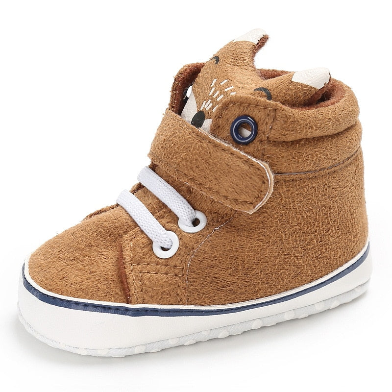 Baby Animal  Shoes Kid Boy Girl Fox Head Cotton Cloth First Walker Anti-slip Soft Sole Toddler Sneaker suit for 0-1 year