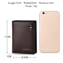 Men Wallets Leather Purse credit card Luxury Card package WILLIAMPOLO Genuine Leather Men Wallets New Design Men Short