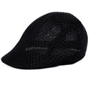 Men Women Casual Beret Hat Fashion Breathable Mesh Flat Cap Newsboy Style Beret Hats  Adjustable Adjustable Caps Gorras