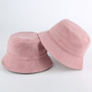 Blank Corduroy Bucket Hat For Women Spring Plain Men Panama Outdoor Hiking Beach Fishing Cap Sunscreen Female Sunhat Bob