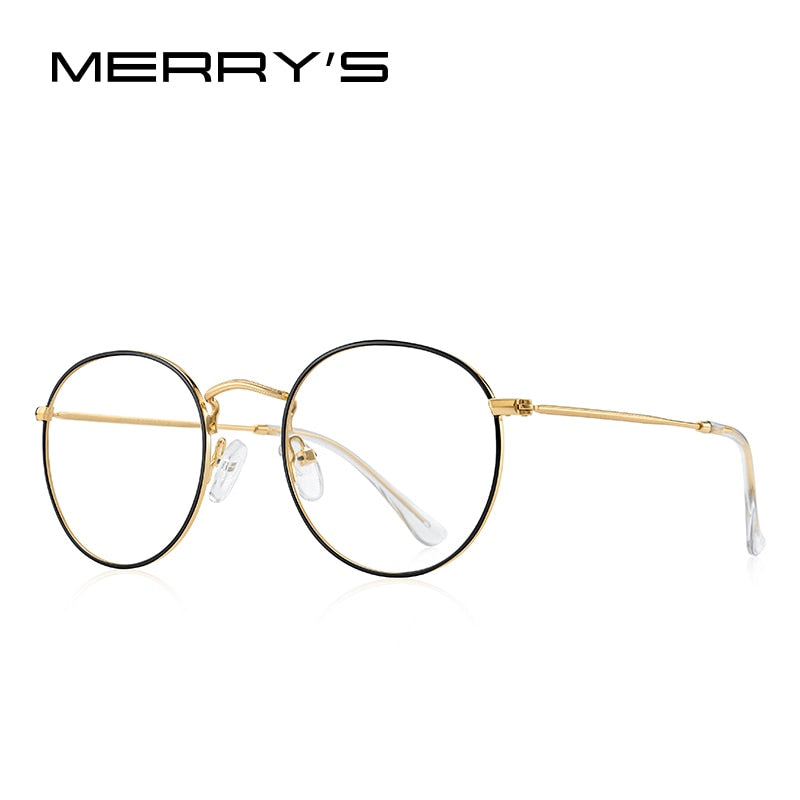 MERRYS DESIGN Classic Round Glasses Frame For Men Women Fashion Myopia Prescription Glasses Frames Optical Eyewear S2547