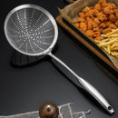 Kitchen Large Colander Stainless Steel Filter Spoon Skimmer Cooking Utensils Noodles Scoop Strainer Home Kitchenware with Hooks
