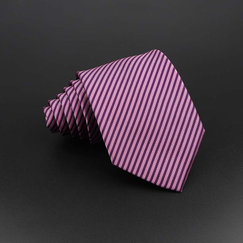 Fashion Polyester Necktie For Men Business Meeting Formal Striped Dot Floral 8cm Jacquard Tie Daily Wear Cravat Suit Accessories