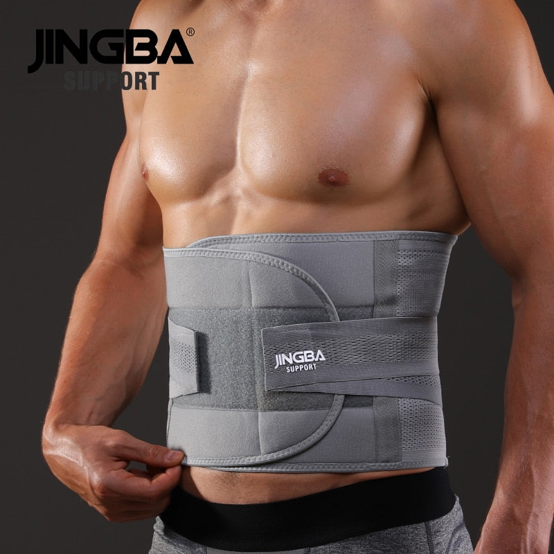 JINGBA SUPPORT Corset Slimming Belt Waist Trainer Sweat Men Back Support Waist Protection Fitness Belt Factory wholesale Dropshi