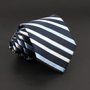 Fashion Polyester Necktie For Men Business Meeting Formal Striped Dot Floral 8cm Jacquard Tie Daily Wear Cravat Suit Accessories