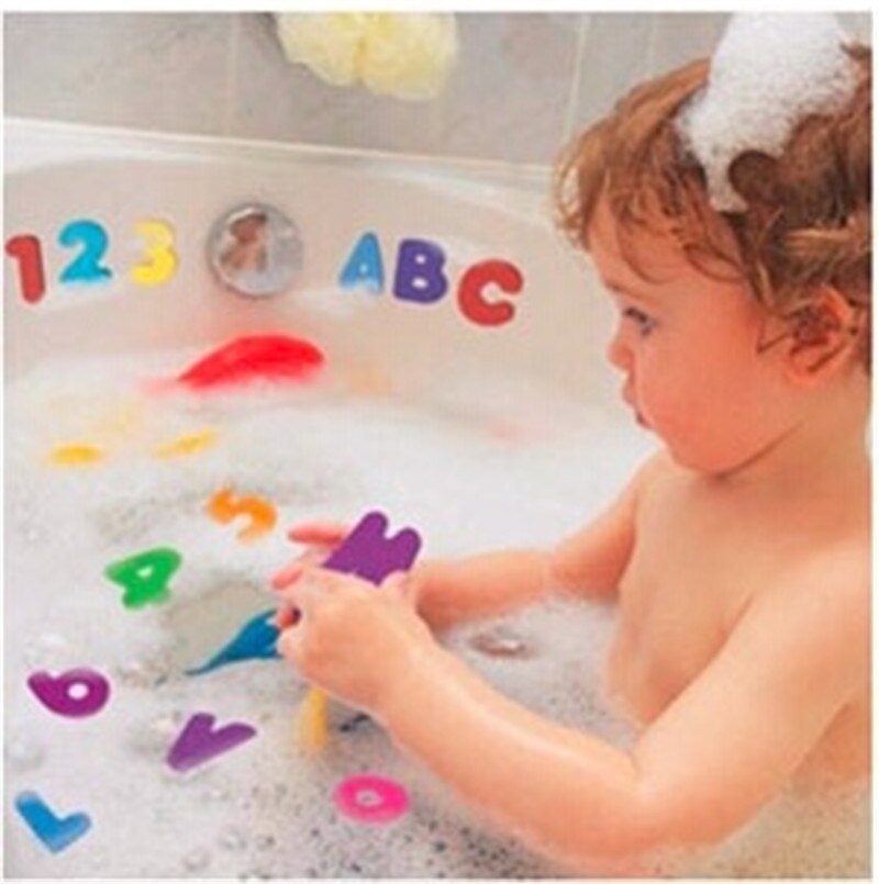 36PCS/set Baby Kids Children Educational Toy Foam Letters Numbers Floating Bathroom Bath Tub Kid Toy Boy Girl Gift Wall Stickers