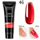ROSALIND Pure Color Poly Nail Gel Jelly Polish 15ml Hybrid Varnishes Gel Nails Art Design Glitter Nail Polish UV Builder Lacquer