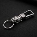 Honest Luxury Men Women Car Keychain Leapard Dragon Genuine Leather Rope Key Ring for Male Jewelry Creativity Gift Wholesale