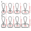 5Pcs Hot Sale Metal Bags Strap Buckles Lobster Clasp Collar Carabiner Snap Keychain Hook Outdoor Tools Accessories 13/15/20/25mm