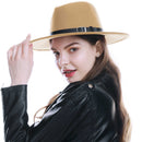 WELROG Black Red Fedora Hats For Women Imitation Wool Fedoras Panama Felt Hat Men Jazz Hats Trilby Chapeau Femme Caps
