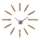 New Wall Clock Clocks Watch Stickers Diy 3d Acrylic Mirror Home Decoration Quartz Balcony/courtyard Needle Modern hot