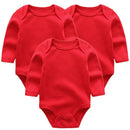 3pcs/lot long Sleeve Original Newborn Baby Bodysuit kids Clothing bebes Baby Boy Girl clothes set body suits
