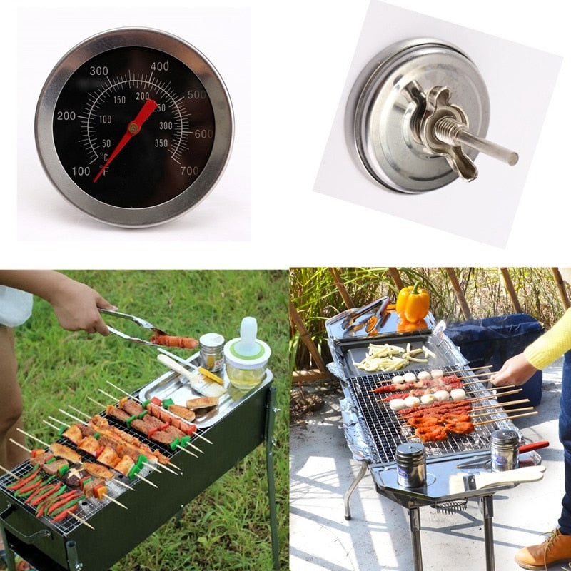 Stainless steel BBQ Accessories Grill Meat Thermometer Dial Temperature Gauge Gage Cooking Food Probe Household Kitchen Tools