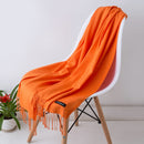 Fashion Women Scarf Thin Shawls and Wraps Lady Solid Female Hijab Stoles Long Cashmere Pashmina Foulard Head Scarves