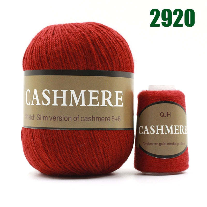 Best Quality 100% Mongolian Cashmere Hand-knitted Cashmere Yarn  Wool Cashmere Knitting Yarn Ball Scarf Wool Yarny Baby 50 grams