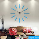 New Wall Clock Clocks Watch Stickers Diy 3d Acrylic Mirror Home Decoration Quartz Balcony/courtyard Needle Modern hot