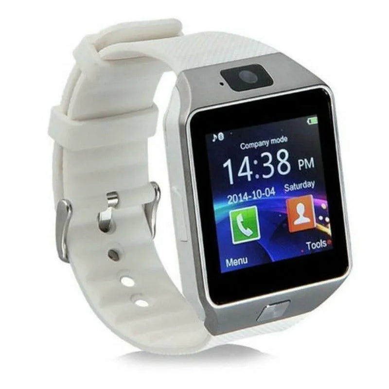 Latest dz09 bluetooth smart watch camera sim slot for htc samsung android best sale phone