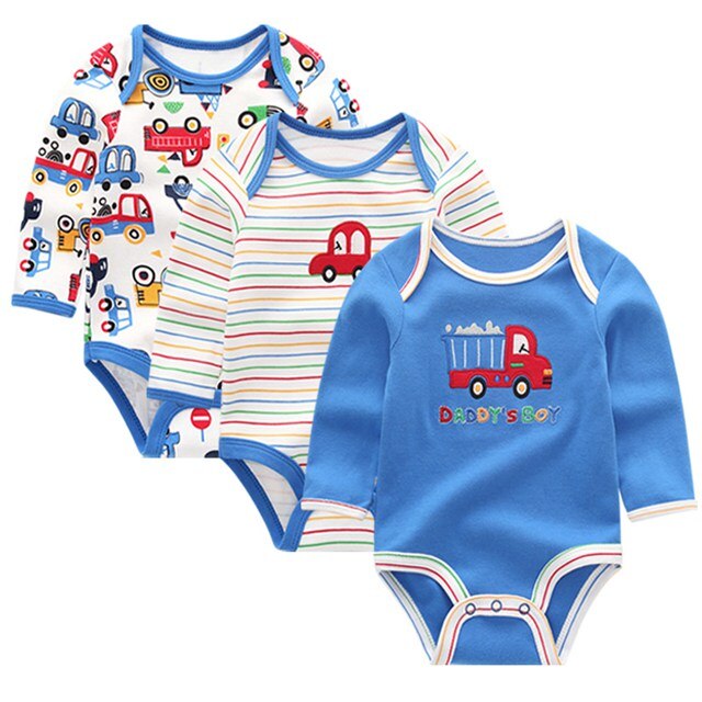 3pcs/lot long Sleeve Original Newborn Baby Bodysuit kids Clothing bebes Baby Boy Girl clothes set body suits