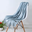 Fashion Women Scarf Thin Shawls and Wraps Lady Solid Female Hijab Stoles Long Cashmere Pashmina Foulard Head Scarves