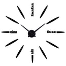 New Wall Clock Clocks Watch Stickers Diy 3d Acrylic Mirror Home Decoration Quartz Balcony/courtyard Needle Modern hot