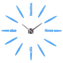New Wall Clock Clocks Watch Stickers Diy 3d Acrylic Mirror Home Decoration Quartz Balcony/courtyard Needle Modern hot