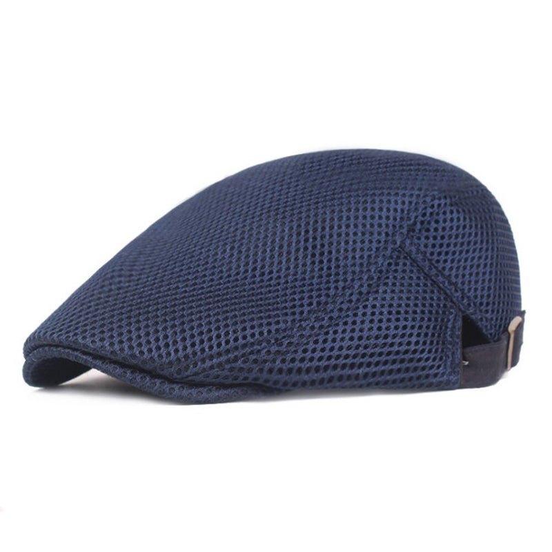 Men Women Casual Beret Hat Fashion Breathable Mesh Flat Cap Newsboy St