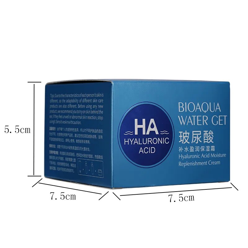 BIOAQUA Brand Hyaluronic Acid Moisturizing Face Cream Improve Dry Skin BIOAQUA Brand Hyaluronic Acid Moisturizing Face Cream Improve Dry Skin