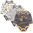 3pcs/lot long Sleeve Original Newborn Baby Bodysuit kids Clothing bebes Baby Boy Girl clothes set body suits