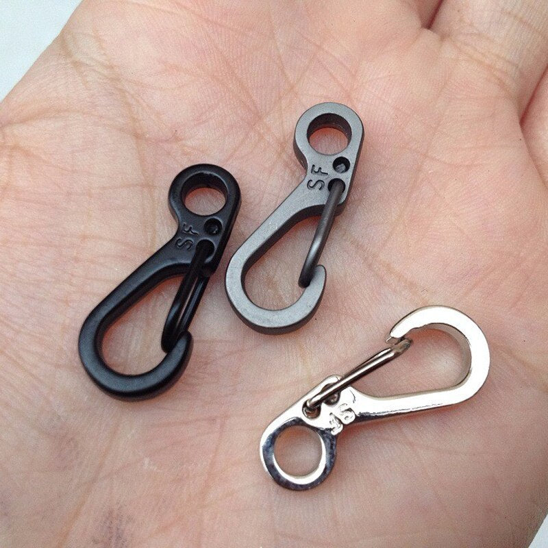 ShineIn EDC Mini SF Carabiners Spring Clasps, Paracord with Carabiner  Outdoor Buckle 10 Pcs