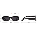 Rectangle Sunglasses Black Leopard Sun Glasses Fashion Trending  Shades