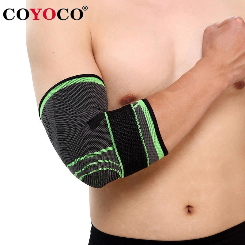 COYOCO Brand Bandage Elbow Pad Protect Support Knee Sleeve 1 Pcs Adjustable Sports Outdoor Cycling Gym Elbow Guard Brace Warm