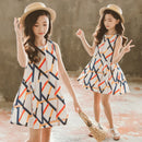Dresses for Girls Sleeveless Vetement Children Girl Casual Style Children Dress Teenage Girls Clothes 6 8 10 12 13 14 Year