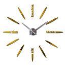 New Wall Clock Clocks Watch Stickers Diy 3d Acrylic Mirror Home Decoration Quartz Balcony/courtyard Needle Modern hot