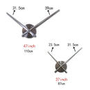 New Wall Clock Clocks Watch Stickers Diy 3d Acrylic Mirror Home Decoration Quartz Balcony/courtyard Needle Modern hot