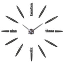 New Wall Clock Clocks Watch Stickers Diy 3d Acrylic Mirror Home Decoration Quartz Balcony/courtyard Needle Modern hot