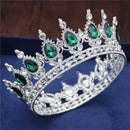 Crystal Vintage Royal Queen King Tiaras and Crowns Men/Women Pageant Prom Diadem Hair Ornaments Wedding Hair Jewelry Accessories