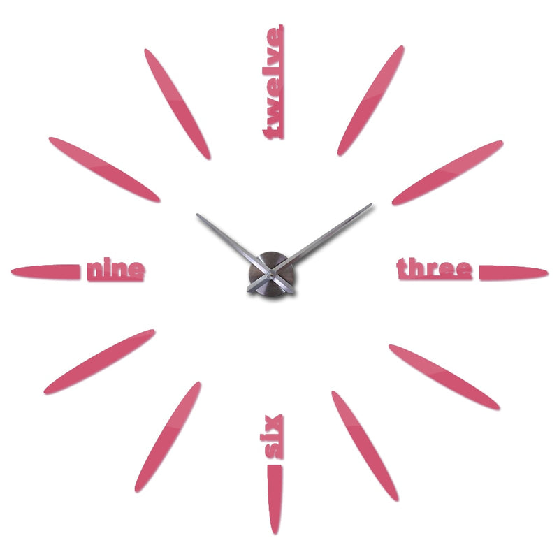 New Wall Clock Clocks Watch Stickers Diy 3d Acrylic Mirror Home Decoration Quartz Balcony/courtyard Needle Modern hot