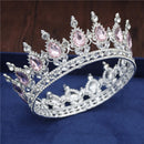 Crystal Vintage Royal Queen King Tiaras and Crowns Men/Women Pageant Prom Diadem Hair Ornaments Wedding Hair Jewelry Accessories
